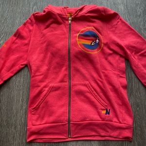 Red Aviator Nation Zip Up Hoodie